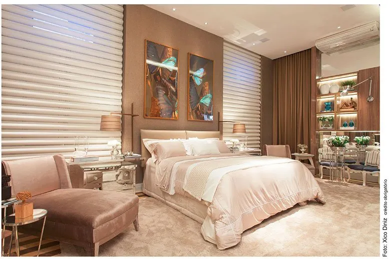 Cortinas para quarto - Double Vision para quarto de casal clássico